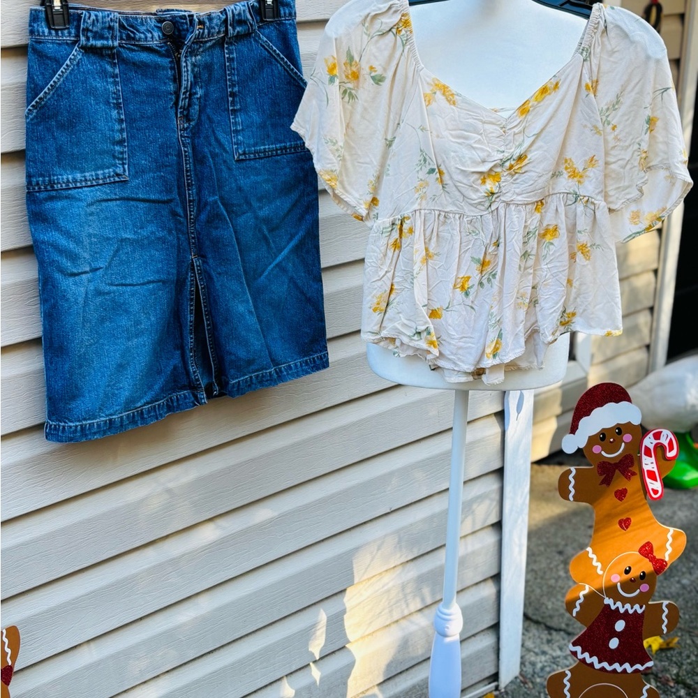 Floral Cream Women's Top